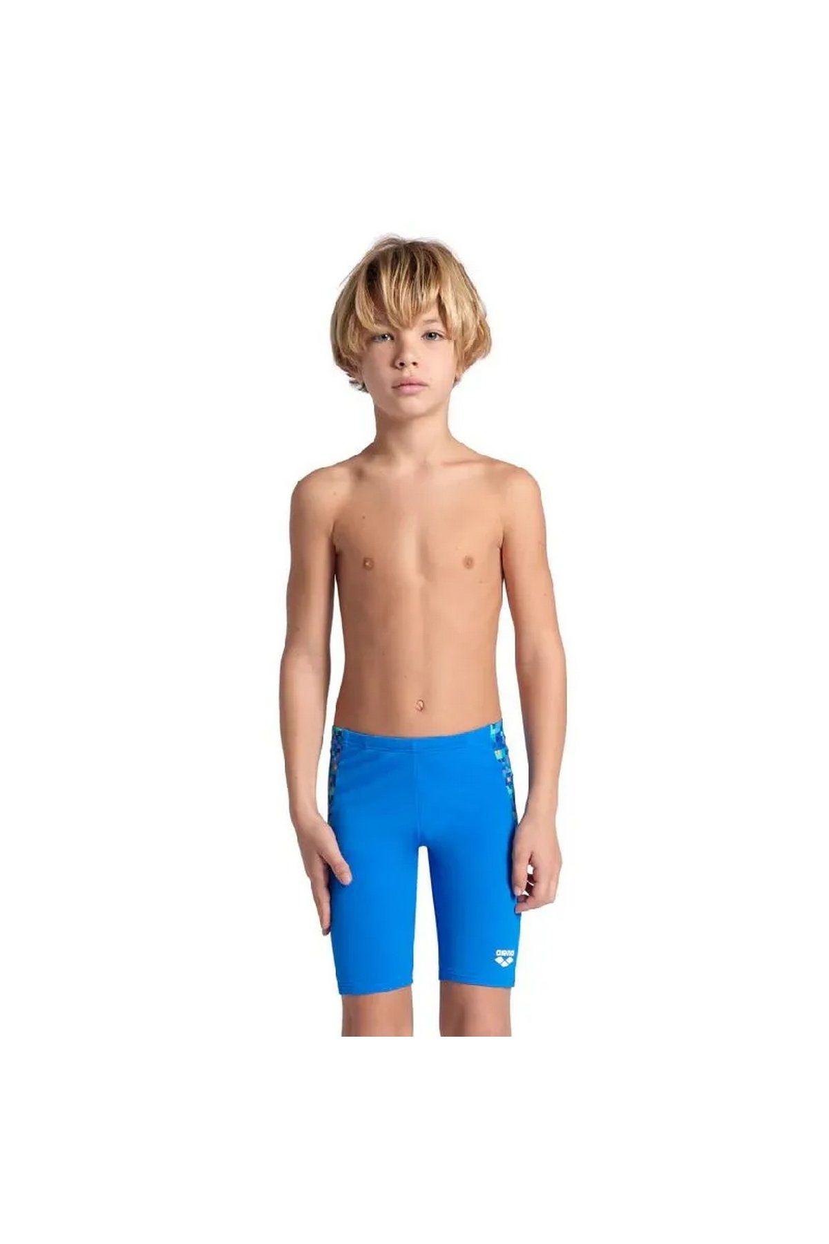 Arena Pooltiles Swim Jammer Çocuk Mavi Yüzücü Mayosu 007227880 10-11