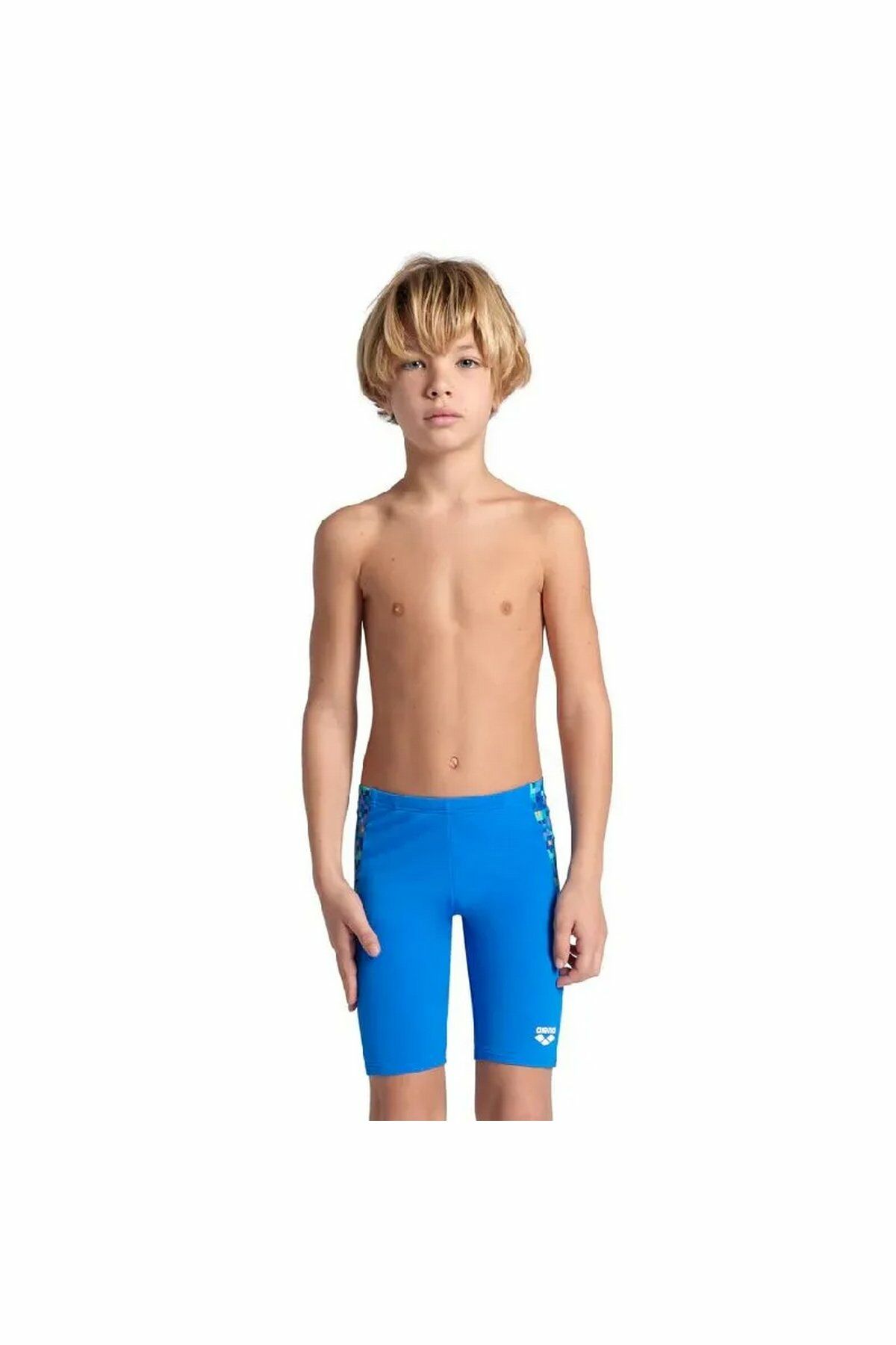 Arena Pooltiles Swim Jammer Çocuk Mavi Yüzücü Mayosu 007227880 12-13
