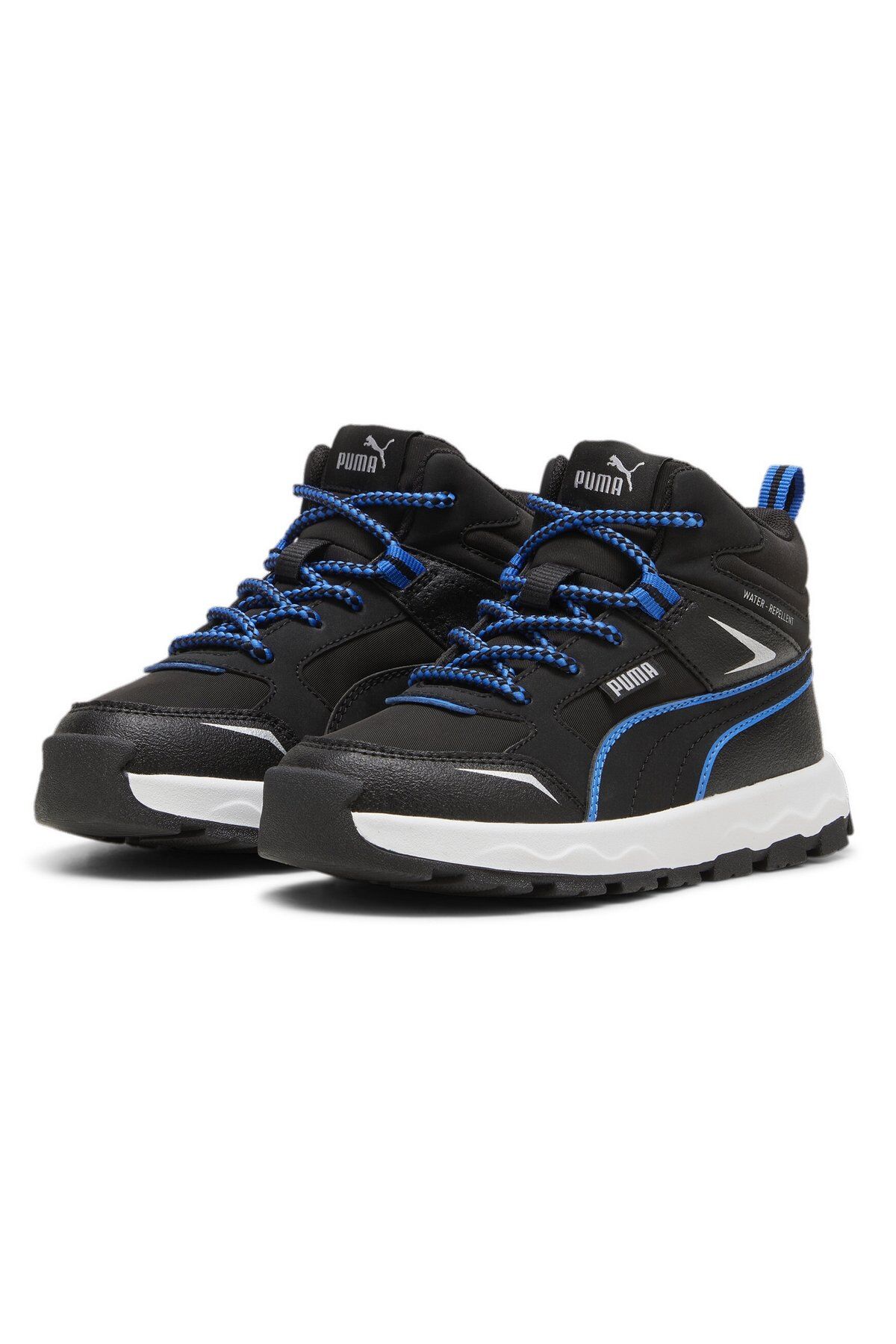 Puma Evolve Trail PS Unisex Çocuk Günlük Spor Bot Ayakkabı Siyah/Mavi 39764501