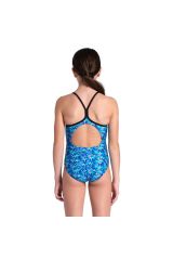 Arena Pooltiles Swimsuit Lightdro Çocuk Siyah Yüzücü Mayosu 007223580 6-7