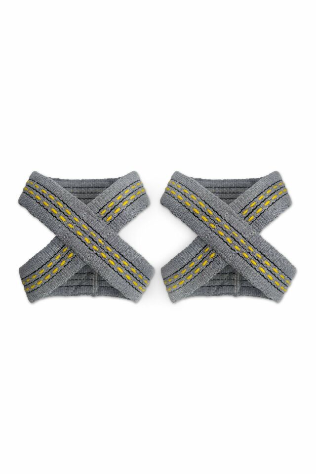 Shock Man 8 Loop Lifting Straps Gri-Sarı
