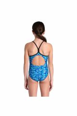 Arena Pooltiles Swimsuit Lightdro Çocuk Siyah Yüzücü Mayosu 007223580 14-15