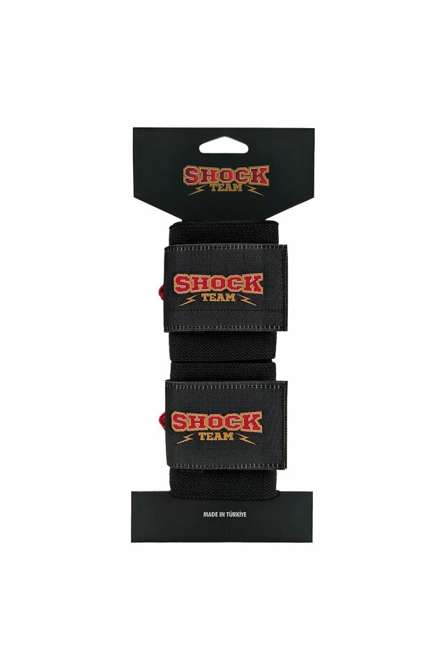 Shock Team Pro Wrist Wraps With Loops Siyah-Kırmızı