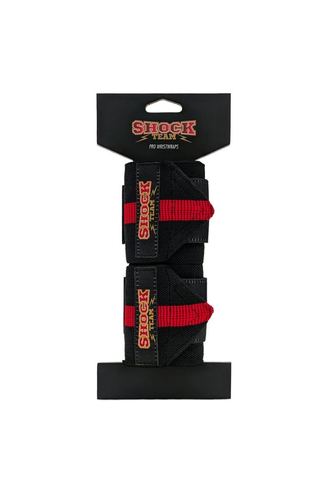Shock Team Pro Wrist Wraps With Loops Siyah-Kırmızı