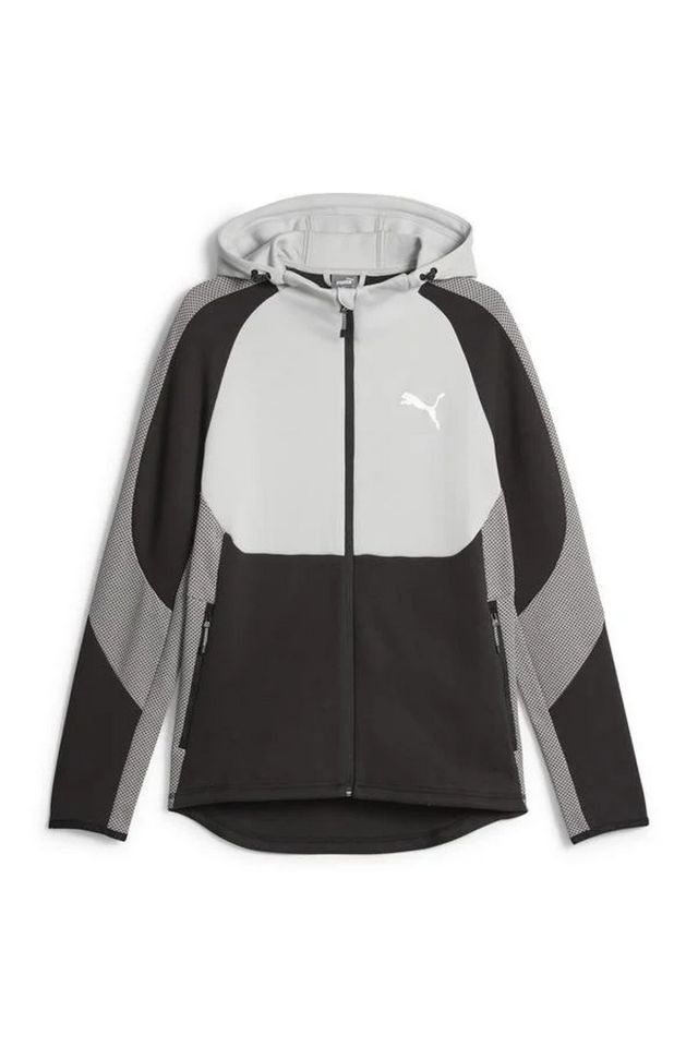 Puma Evostripe Full-Zip Hoodie DK Concrete Gray Unisex Günlük Stil Sweatshirt Gri/Siyah 67593014