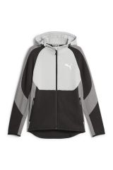 Puma Evostripe Full-Zip Hoodie DK Concrete Gray Unisex Günlük Stil Sweatshirt Gri/Siyah 67593014 S