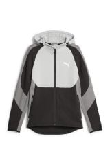 Puma Evostripe Full-Zip Hoodie DK Concrete Gray Unisex Günlük Stil Sweatshirt Gri/Siyah 67593014 2XL