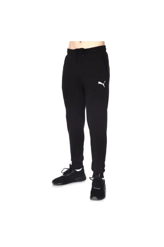 Puma Essentials Logo Pants TR cl Puma-Black Cat Unisex Günlük Alt Eşofman Siyah 58671651