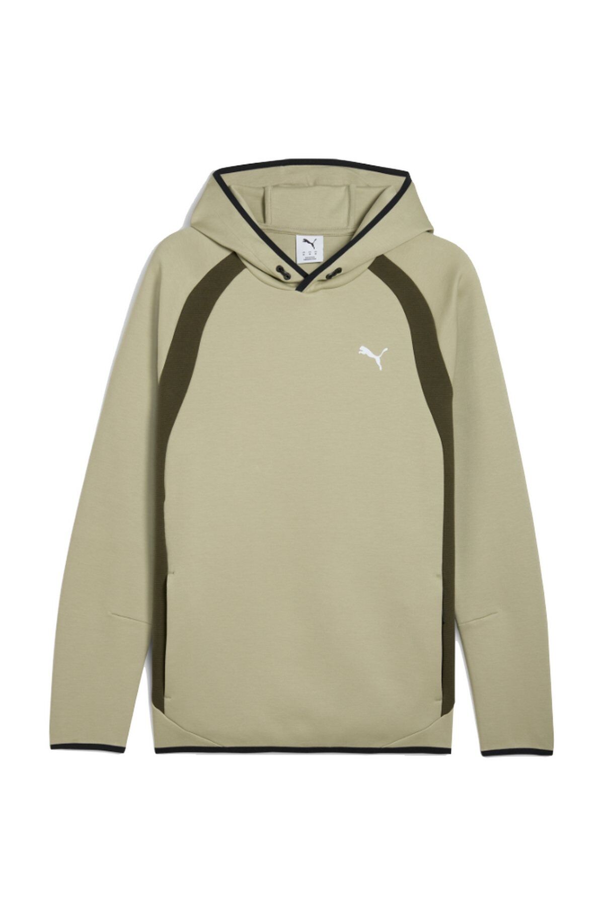 Puma Evostripe Hoodie DK Erkek Kapüşonlu Sweatshirt Bej 68823082 XL