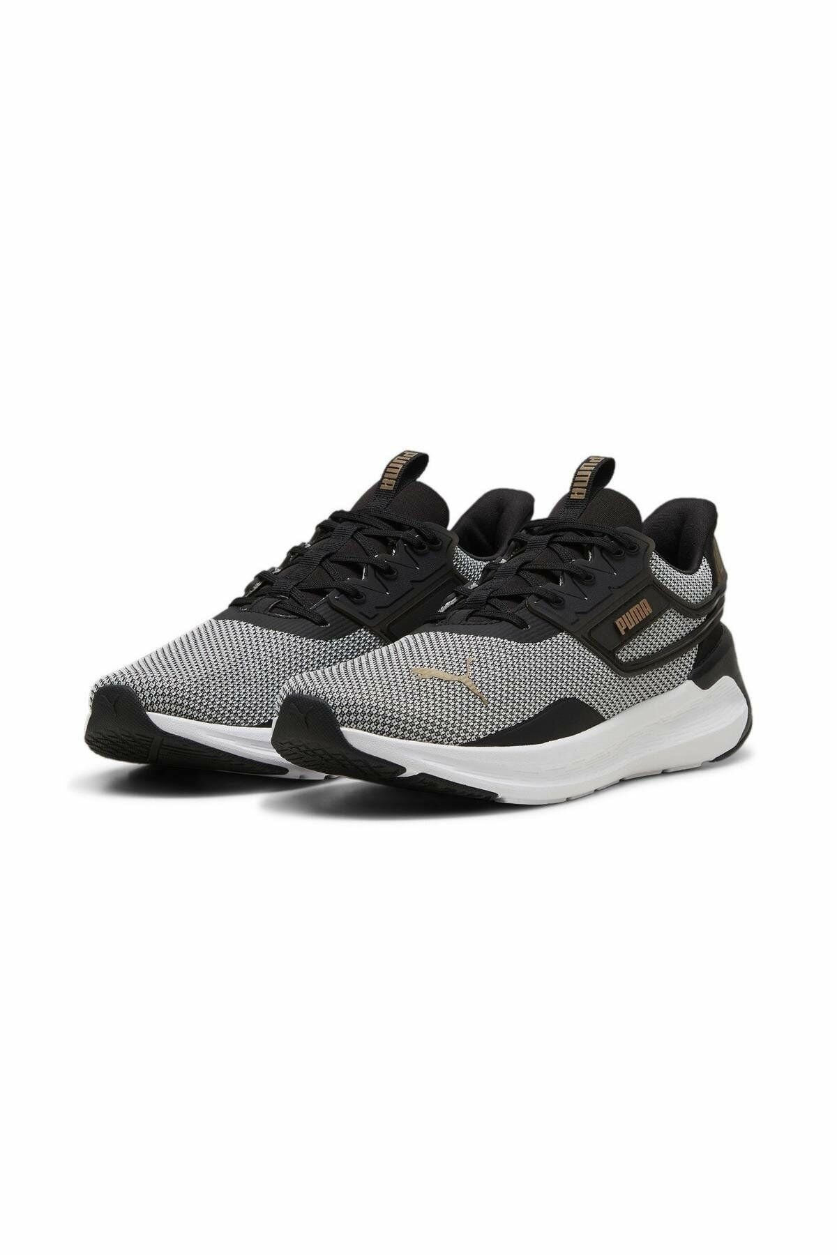 Puma Softride Symmetry Puma-Black Puma-Gold Unisex Koşu Ayakkabısı Siyah 37958205