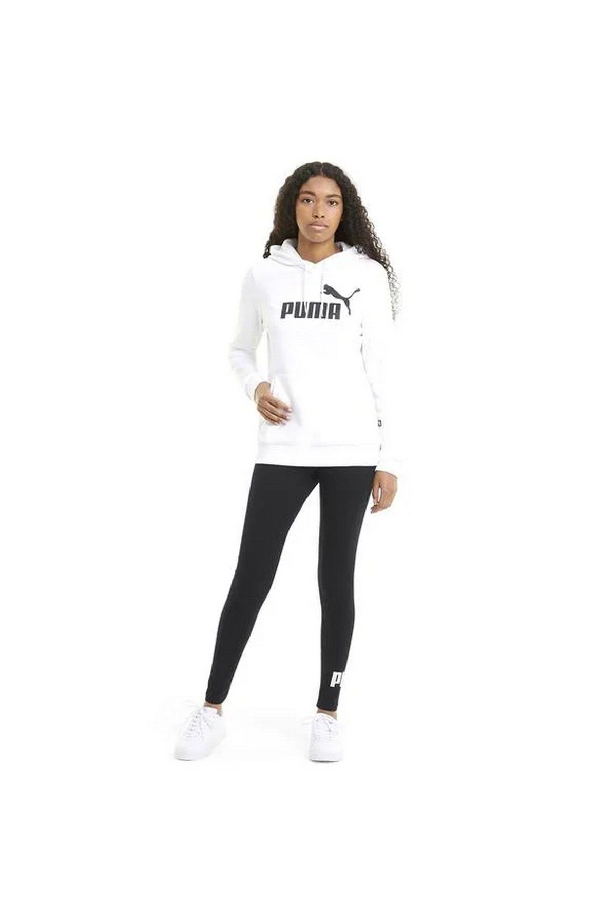 Puma Essentials Logo Leggings Puma-Black Bayan Günlük Stil Tayt Siyah 58683201 L
