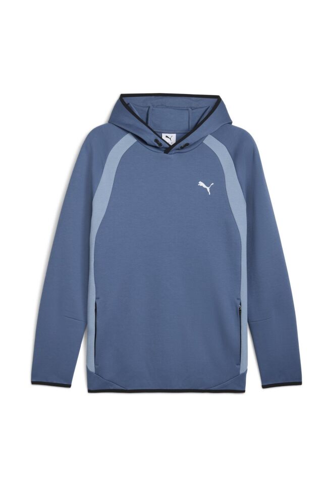 Puma Evostripe Hoodie DK Erkek Kapüşonlu Sweatshirt Mavi 68823080 2XL