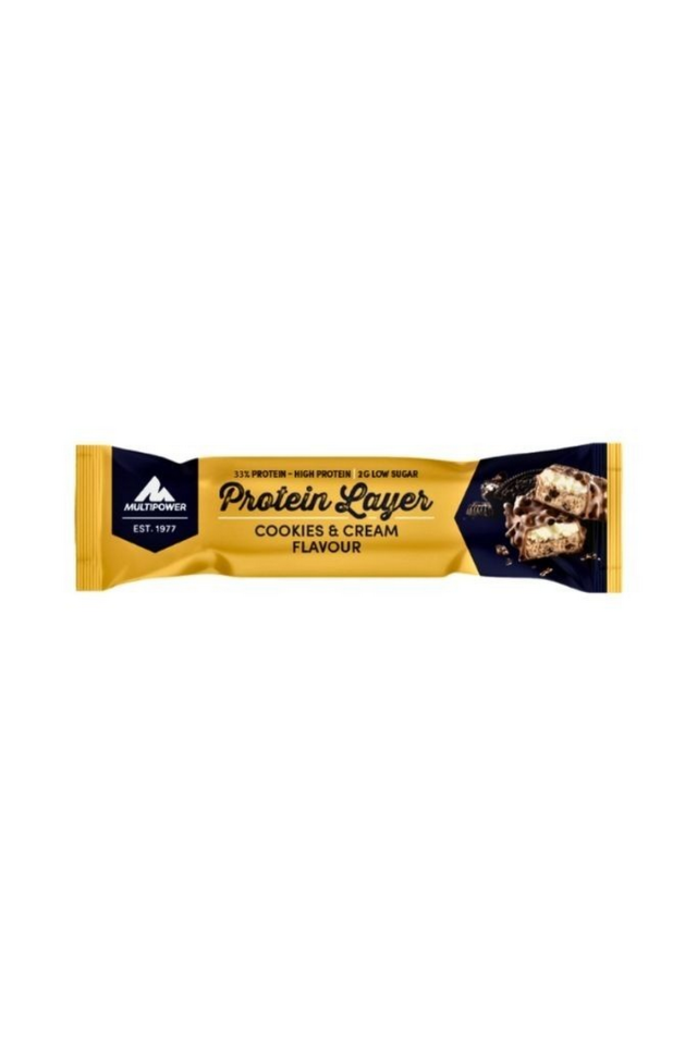 Multipower Protein Layer Cookies & Cream %33 Protein Bar 50g x 18 Ad.
