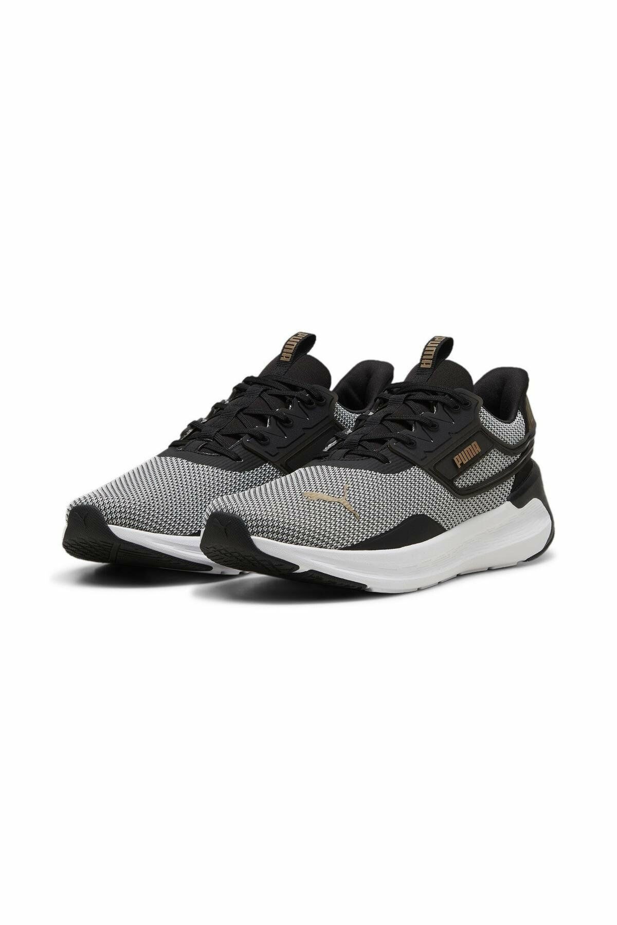 Puma Softride Symmetry Puma-Black Puma-Gold Unisex Koşu Ayakkabısı Siyah 37958205 45