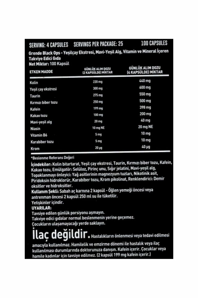 Grenade Grende Black Ops 25 Servis 100 Kap.