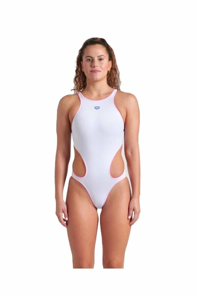 Arena Women's Arena One Next Swimsuit Bayan Yüzücü Mayo Pembe/Beyaz 007916198 34