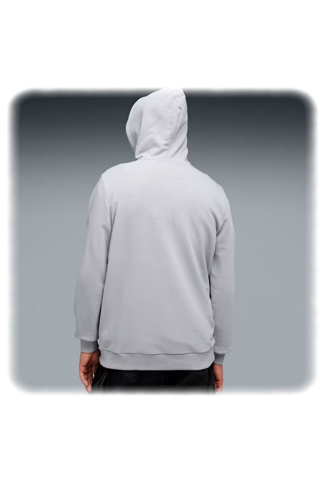 Puma F1 ESS Logo Hoodie Motorsport Erkek Spor Sweatshirt Gri 62585315 2XL