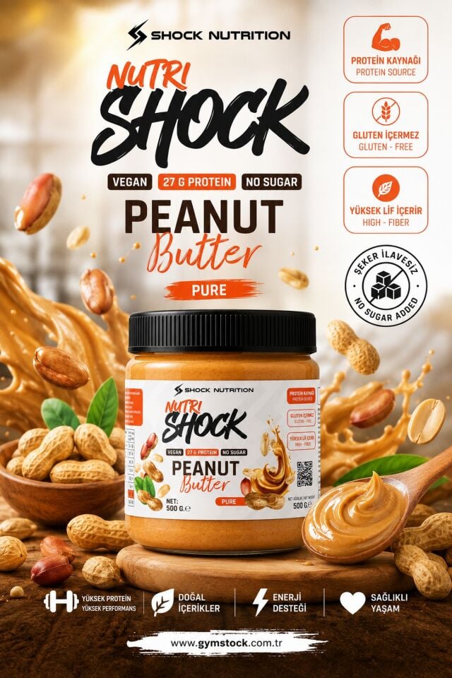 Shock Nutrition Fıstık Ezmesi (Sade) 300g
