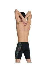 Arena Men's Arena Overview Swim Jammer Erkek Yüzücü Mayo Siyah 006673550 90