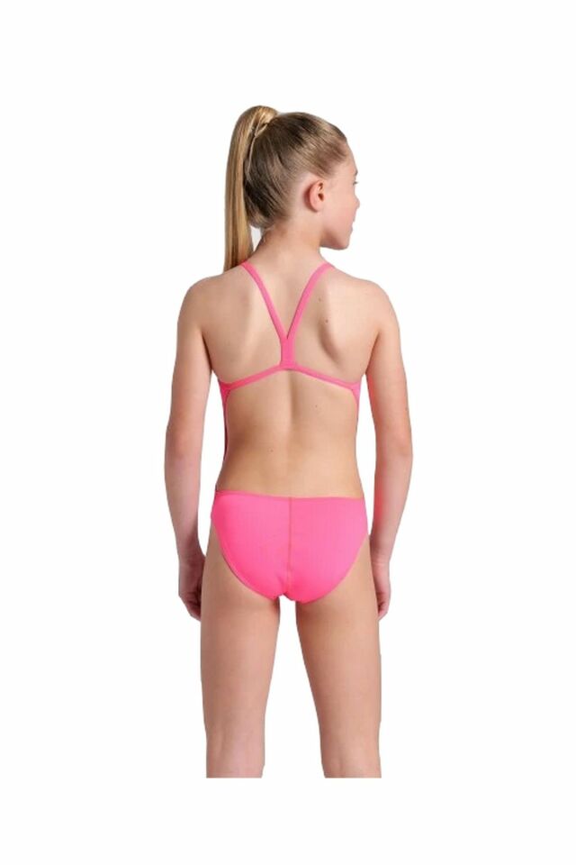 Arena Girl's Team Swimsuit Challenge Solid Kız Çocuk Yüzücü Mayo Pembe 004765908 14-15