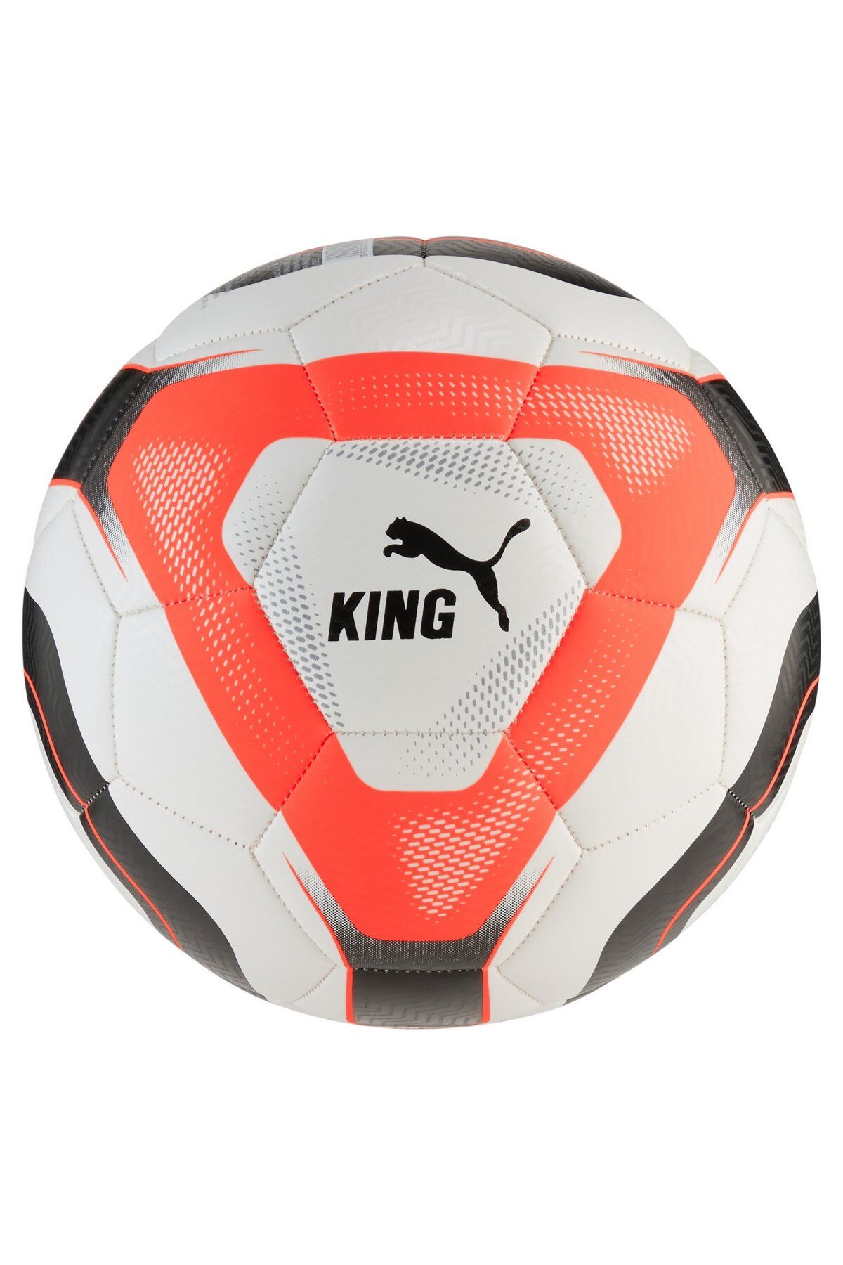 Puma King Ball Team Sports Unisex No 5 Futbol Topu Beyaz/Kırmızı 08473602