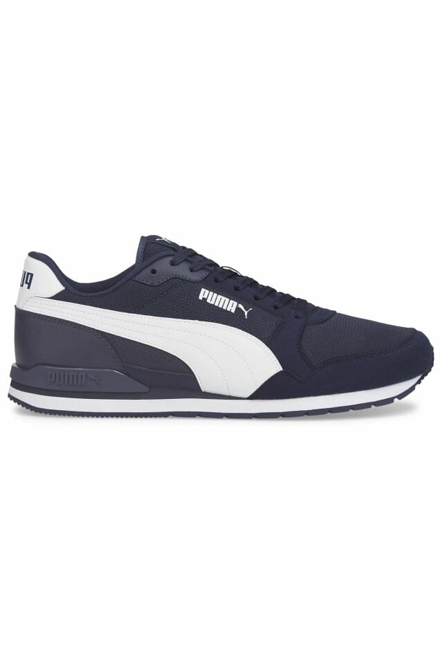 Puma ST Runner v3 Mesh Puma-White Peacoat Unisex Sneaker Ayakkabı Lacivert 38464002 43