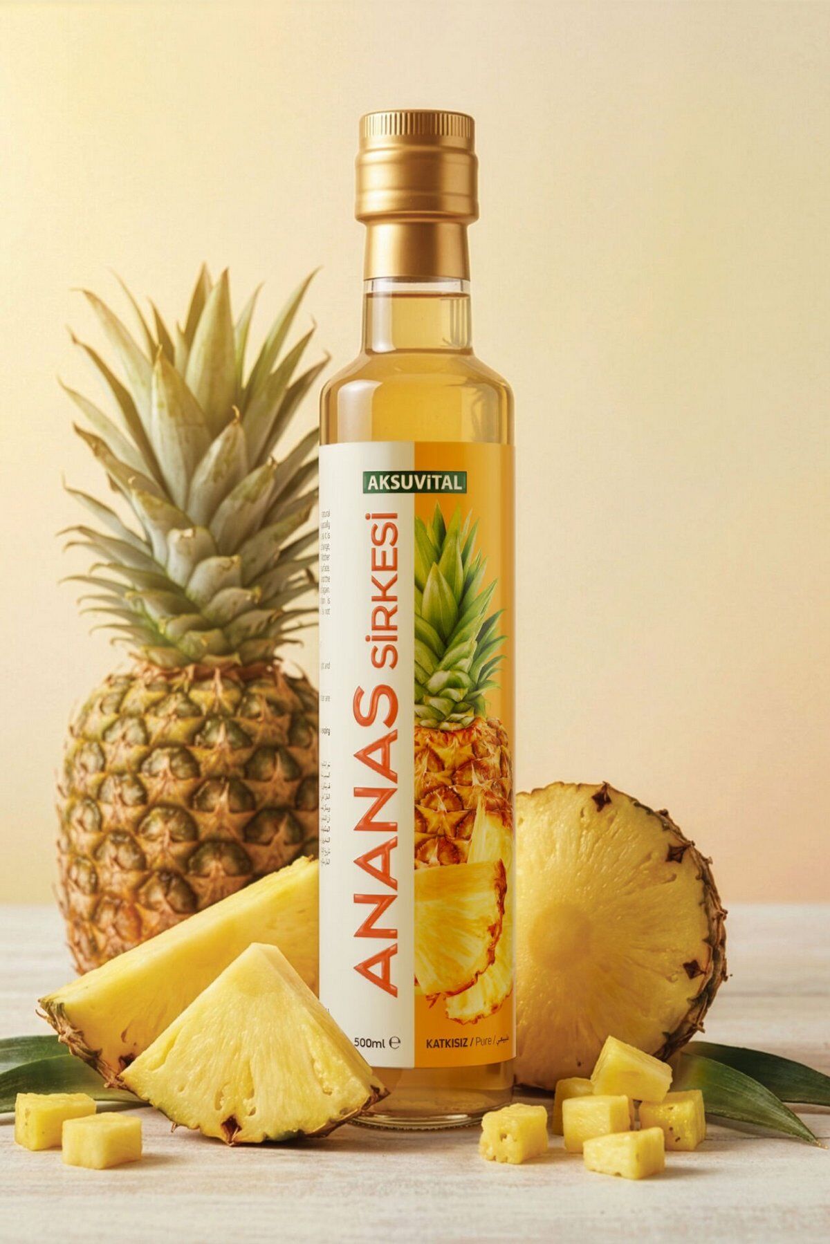 AksuVital Katkısız Ananas Sirkesi 500 ml