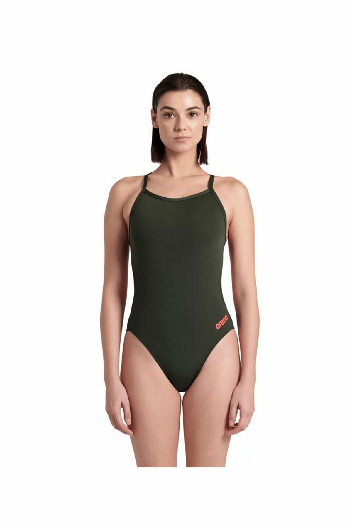 Arena Women's Team Swimsuit Challenge Solid Bayan Yüzücü Mayo Dark Sage 004766900 38