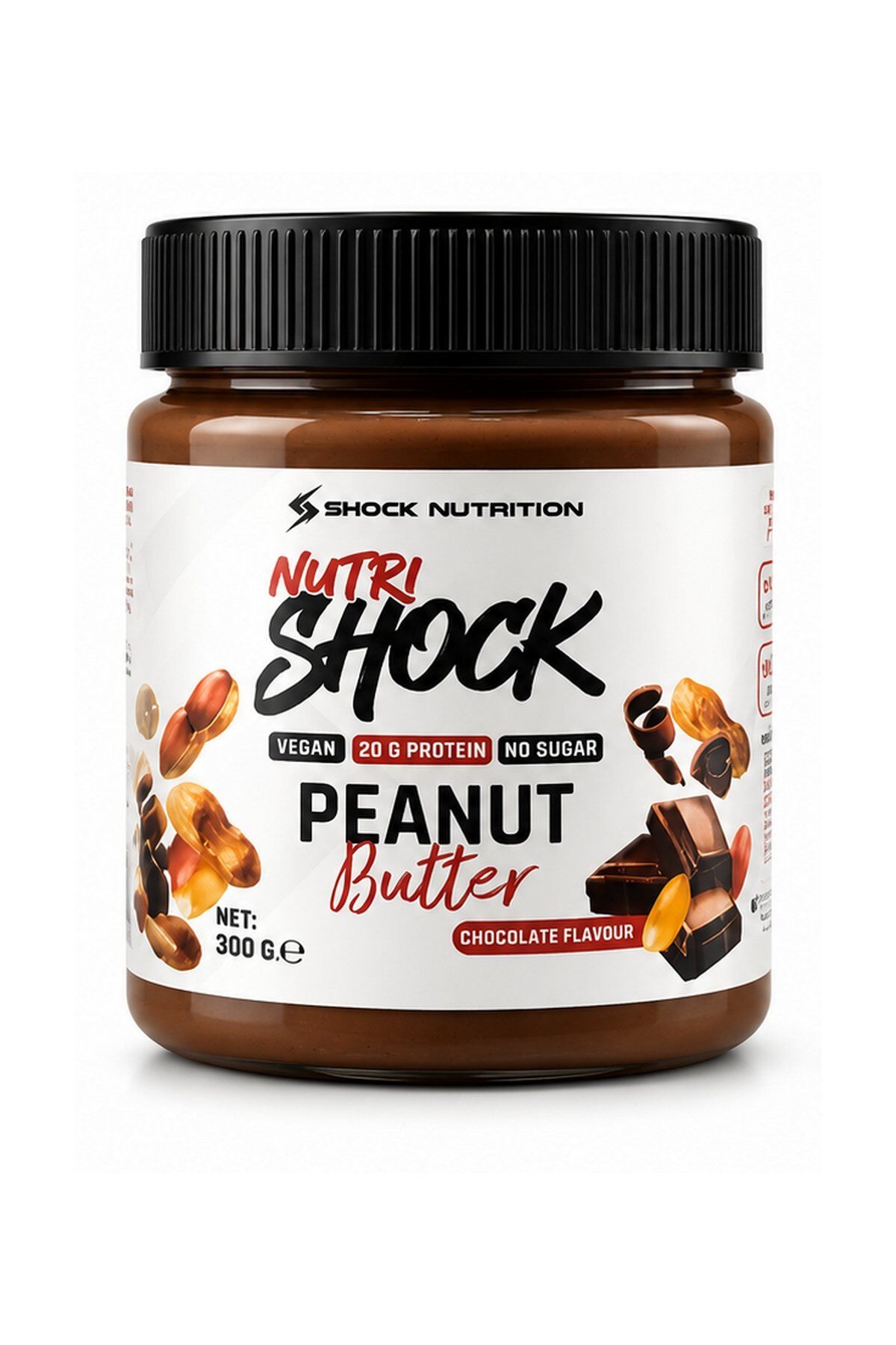 Shock Nutrition Fıstık Ezmesi (Çikolata Aromalı) 300g