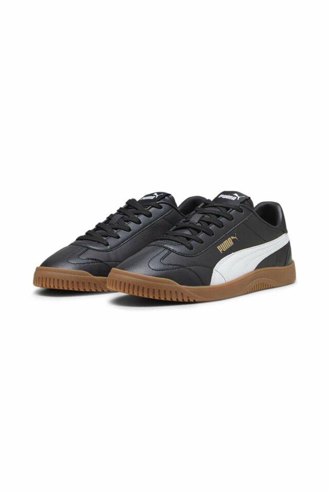 Puma Club 5v5 Puma-Black Puma-White-Gold Erkek Günlük Sneaker Ayakkabı Siyah 38940605 42