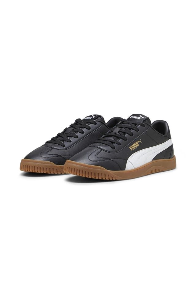 Puma Club 5v5 Puma-Black Puma-White-Gold Erkek Günlük Sneaker Ayakkabı Siyah 38940605 43