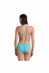Arena Women's Team Swimsuit Challenge Solid Bayan Yüzücü Mayo Mavi̇ 004766850 40