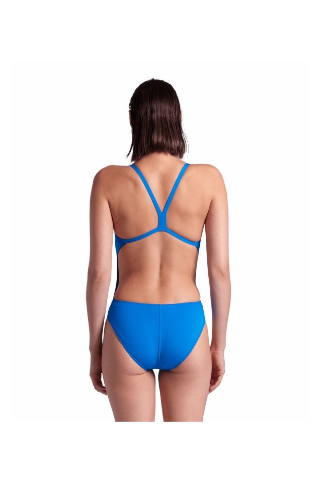 Arena Women's Team Swimsuit Challenge Solid Bayan Yüzücü Mayo Mavi̇ 004766800