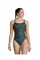 Arena Women's Arena Overview Swimsuit Challenge Bayan Yüzücü Mayo Siyah 006636550 36