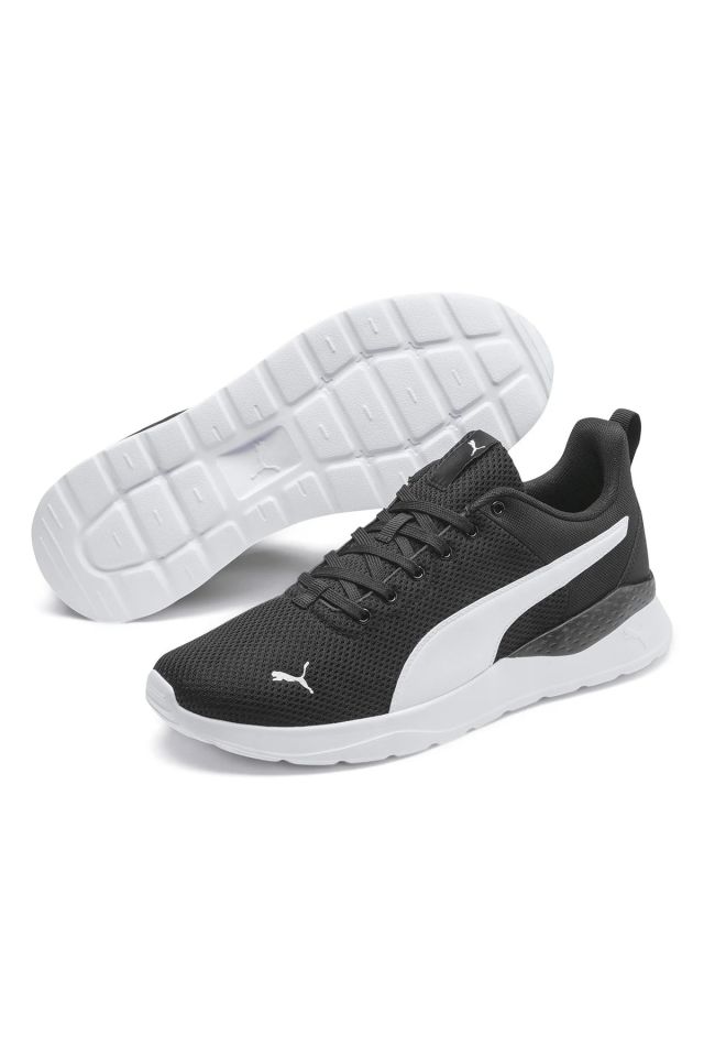 Anzarun Lite Puma-Black Puma-White Erkek Günlük Sneaker Ayakkabı Siyah 37112802 44.5