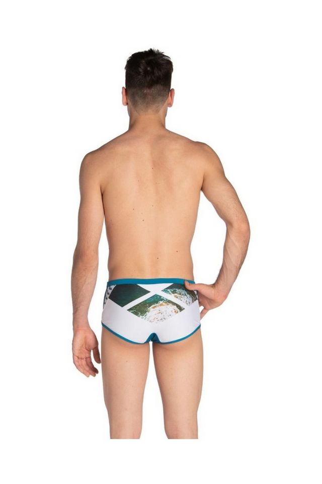 Arena Men's Arena Planet Swim Low Waist Short Erkek Düşük Bel Mayo Yeşil 006787610