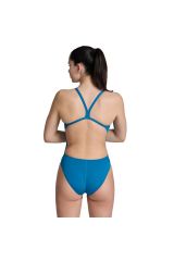 Arena Women's Team Swimsuit Challenge Solid Bayan Yüzücü Mayo Mavi̇ 004766600 40