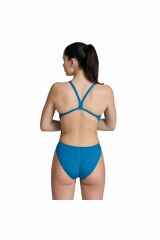 Arena Women's Team Swimsuit Challenge Solid Bayan Yüzücü Mayo Mavi̇ 004766600 44