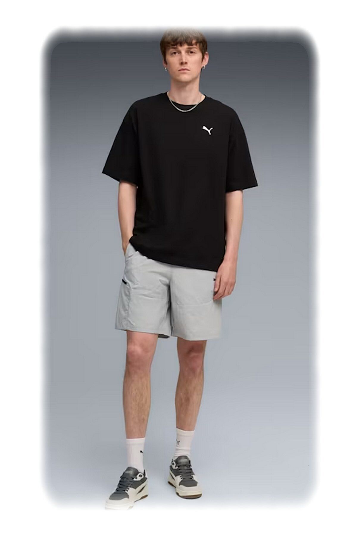 Puma Tech Woven Shorts ''8 Erkek Spor Şort Gri 68804763 L