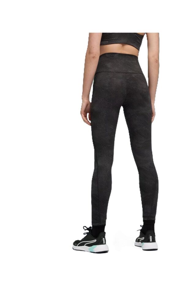 Puma W Cloudspun Tight Aop Hw Fl Bayan Spor Tayt Siyah 52750101 M