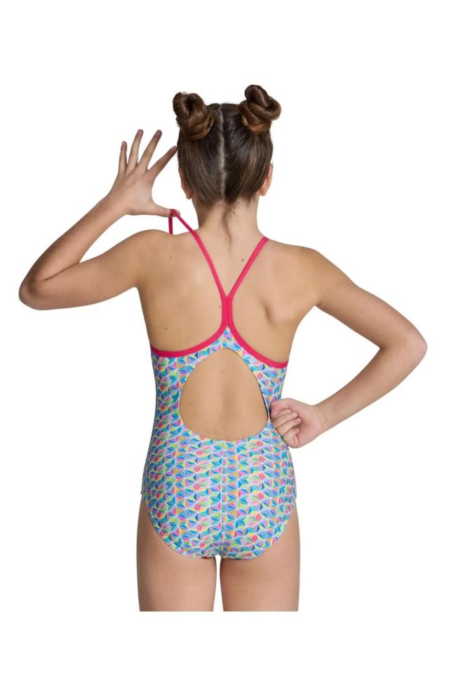 Arena Girl's Arena Starfish Swimsuit Lightdrop Kız Çocuk Mayo Pembe 006678910