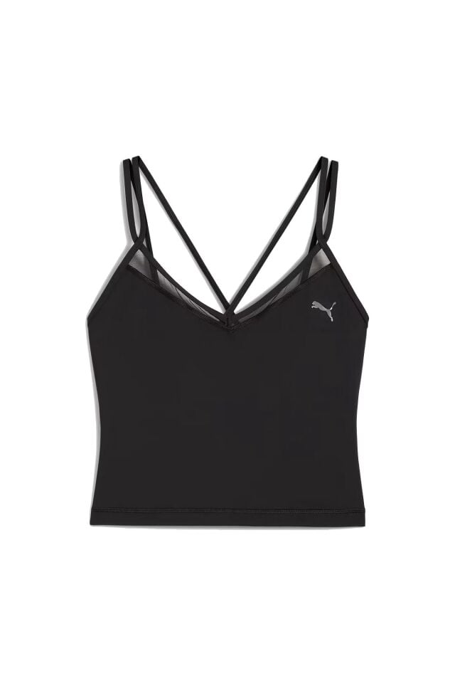 Puma W Puma Shape Strappy Tank Bayan İnce Askılı Atlet Siyah 52747701 M