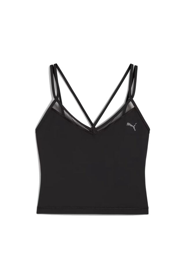 Puma W Puma Shape Strappy Tank Bayan İnce Askılı Atlet Siyah 52747701 XS