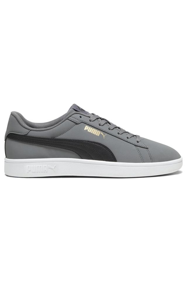 Puma Smash 3.0 Buck-Gray Black-Gold-White Erkek Sneaker Ayakkabı Gri 39233602 45