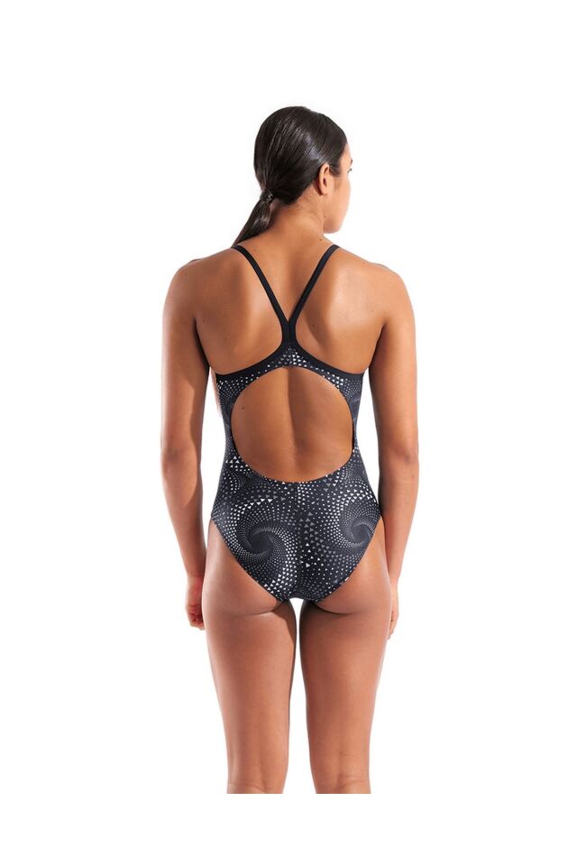 Arena Women's Fireflow Swimsuit Lightdrop Back Bayan Yüzücü Mayo Siyah 010155500