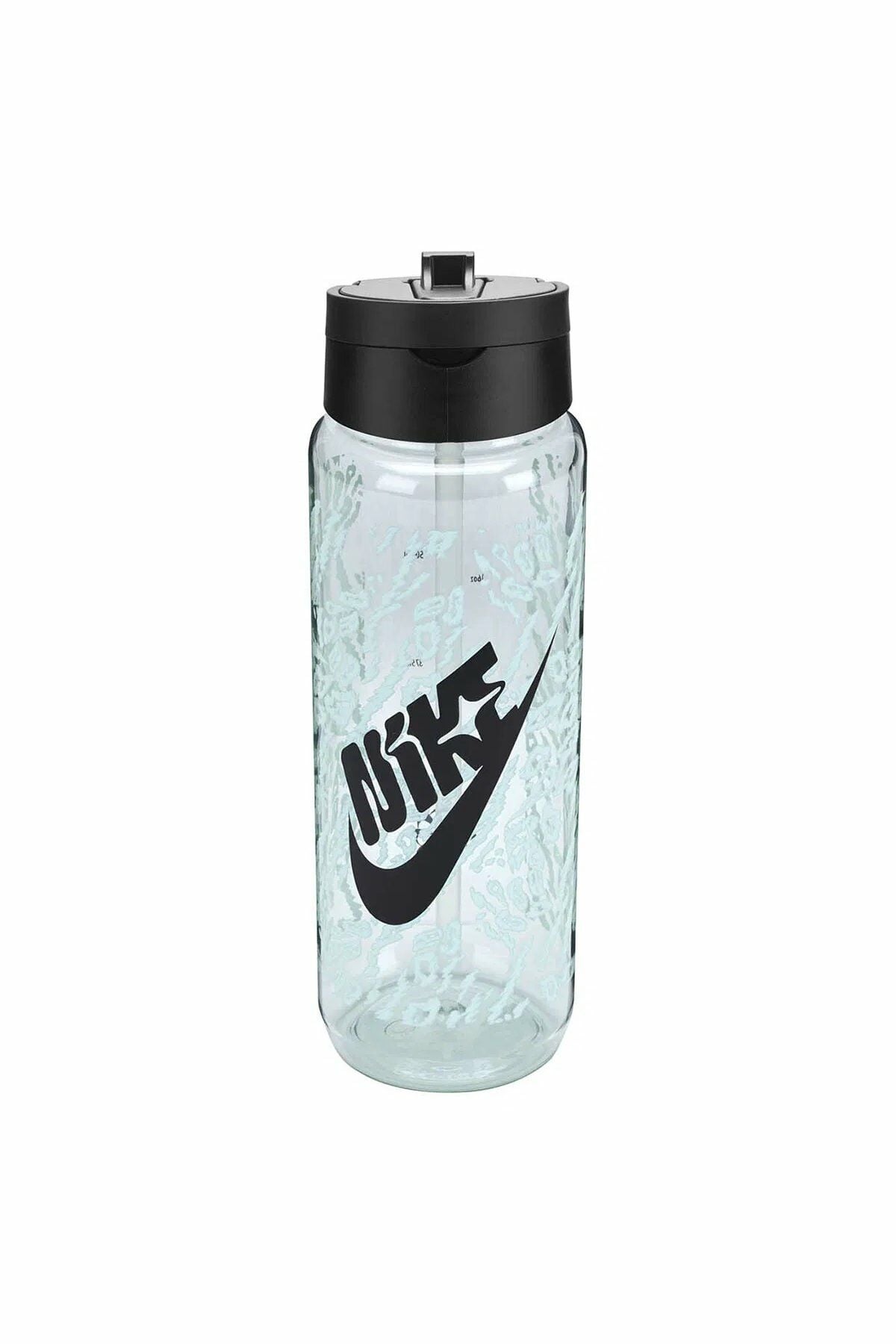 Nike Tr Renew Recharge Straw Bottle 24 Oz Graphic Barely Green/Black Unisex Sporcu Suluk Yeşil/Siyah N.100.7643.301.24