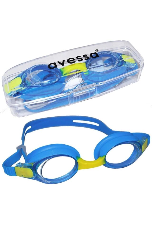 Avessa 2670 Unisex Çocuk Yüzücü Gözlüğü Mavi