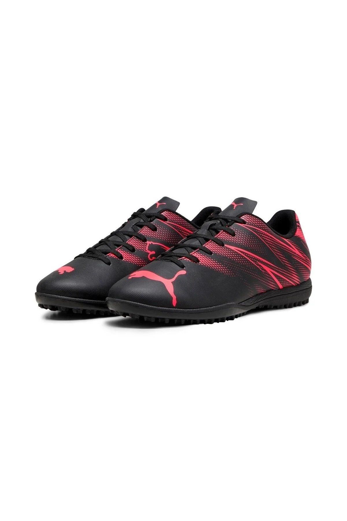 Puma Attacanto TT PUMA-Black Fire Orchid Erkek Halı Saha Futbol Ayakkabısı 10747803 41