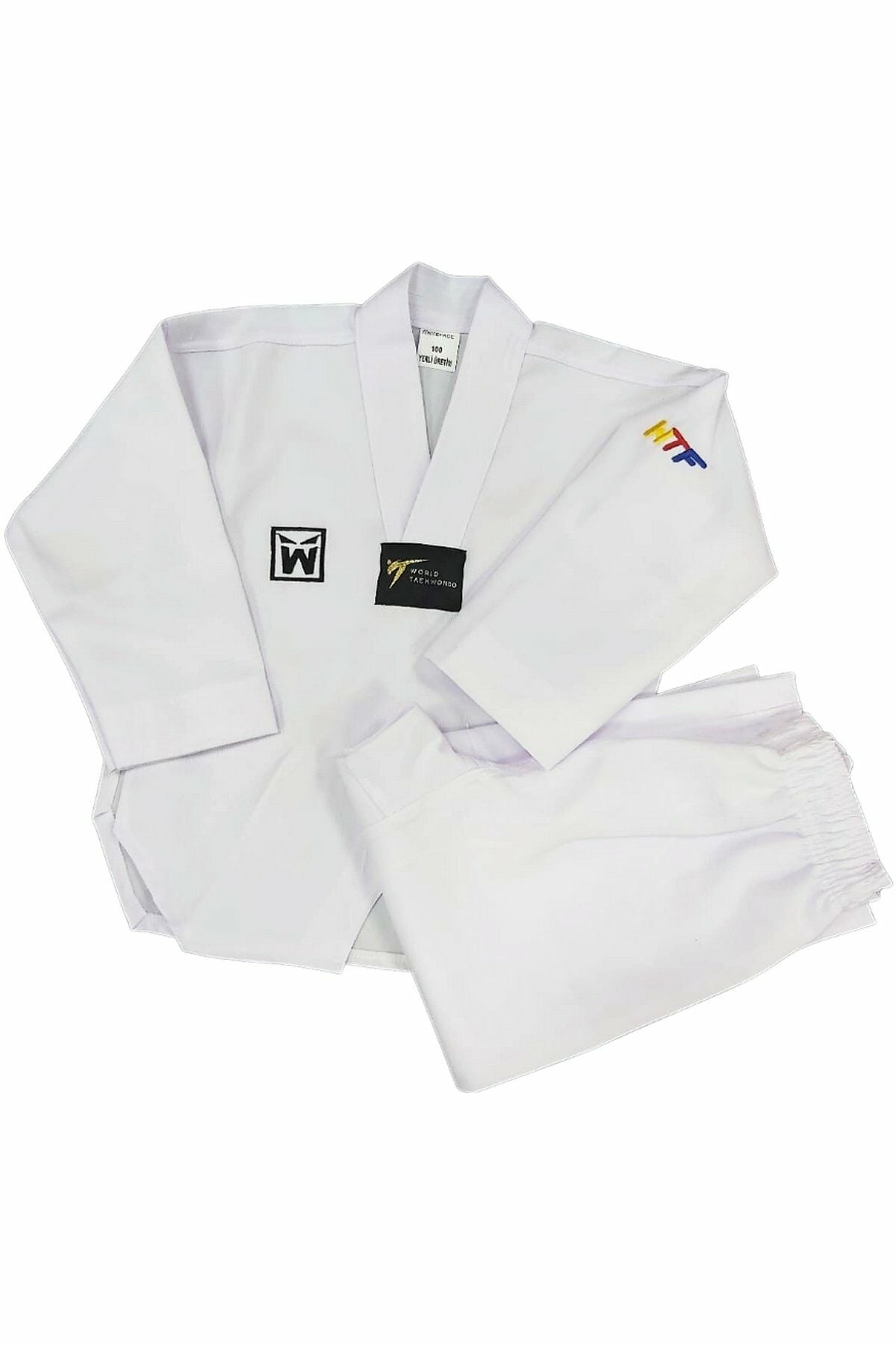 Whiteface Taekwondo Beyaz Yaka Elbise Beyaz 100