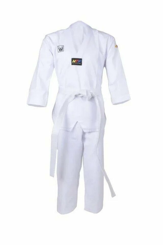 Whiteface Taekwondo Beyaz Yaka Elbise Beyaz 100